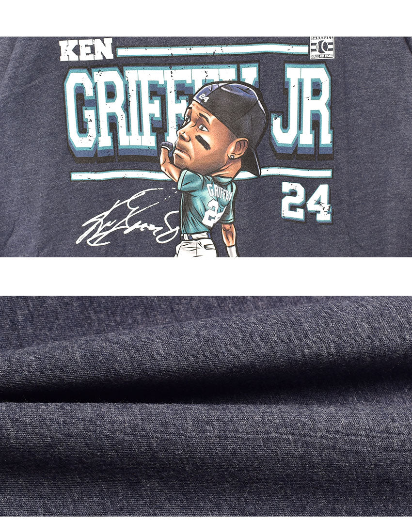 ケン・グリフィー・ジュニア シアトル ダービー カートゥーン WHT 0501-002-05 半袖Tシャツ
