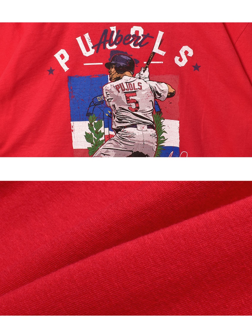 アルバート・プホルス セントルイス カントリー フラグ WHT 0066-056-09 半袖Tシャツ