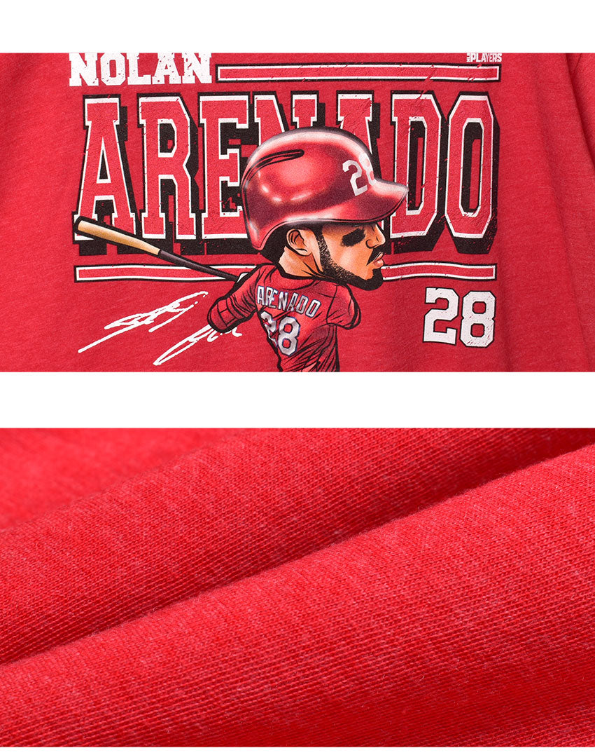 ノーラン・アレナド カートゥーン WHT 0066-052-08 半袖Tシャツ