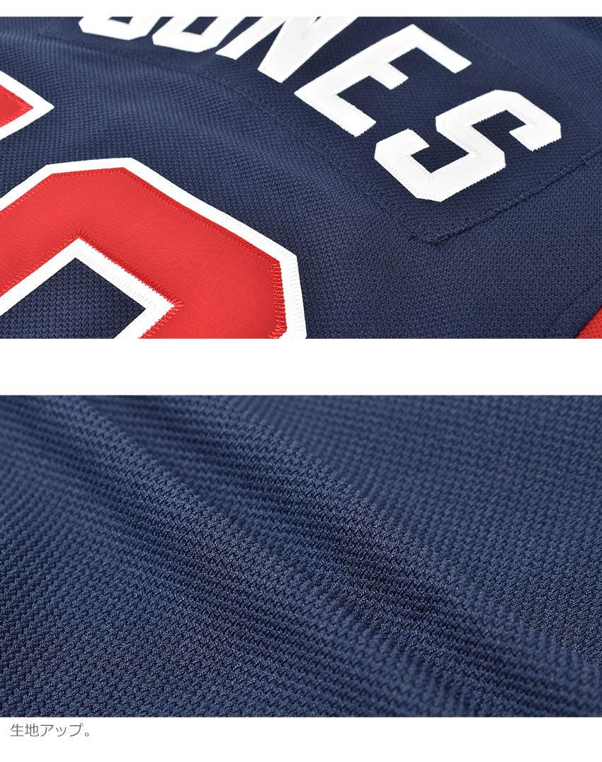 MLB ATLANTA BRAVES CHIPPER JONES 2003 BP JERSEY ABPJ3334-ABR03CJONAVY ユニフォーム ネイビー 紺 レッド 赤 1カラー