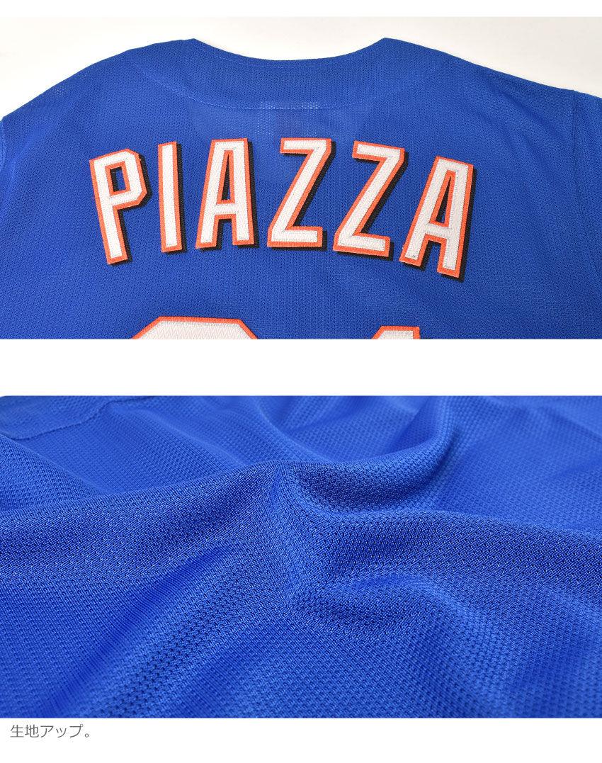 MLB AUTHENTIC MIKE PIAZZA NEW YORK METS 1999 BUTTON FRONT JERSEY ABBF3111-NYM99MPIROYA ユニフォーム ブルー 青 ホワイト 白 1カラー