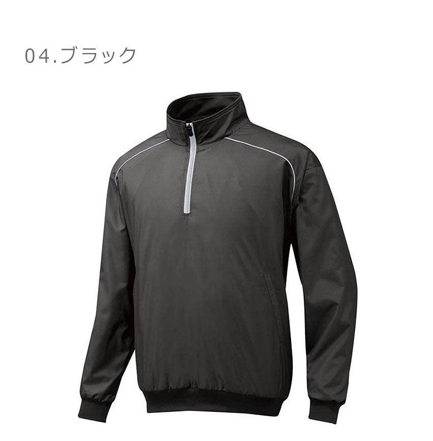 ハーフZIPジャケット 12JE5V45 グランドコート ブラック 黒 ネイビー 紺 レッド 赤 4カラー