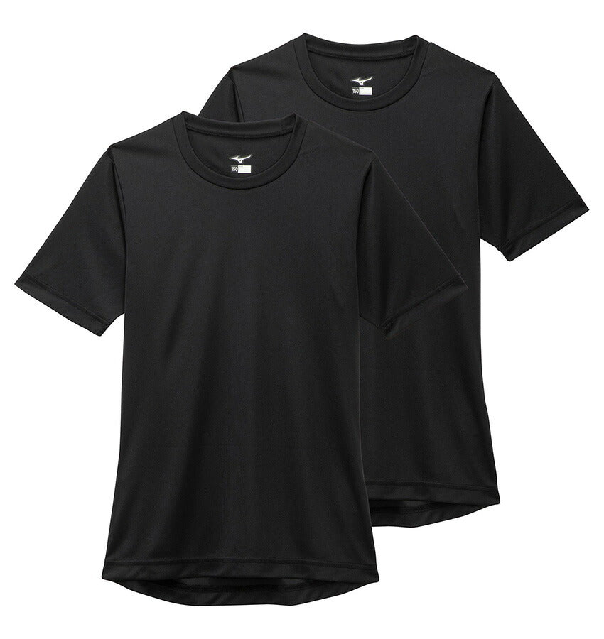 ジュニア用 ローネック・半袖(2枚組) 12JA0Q14 半袖Tシャツ 2カラー