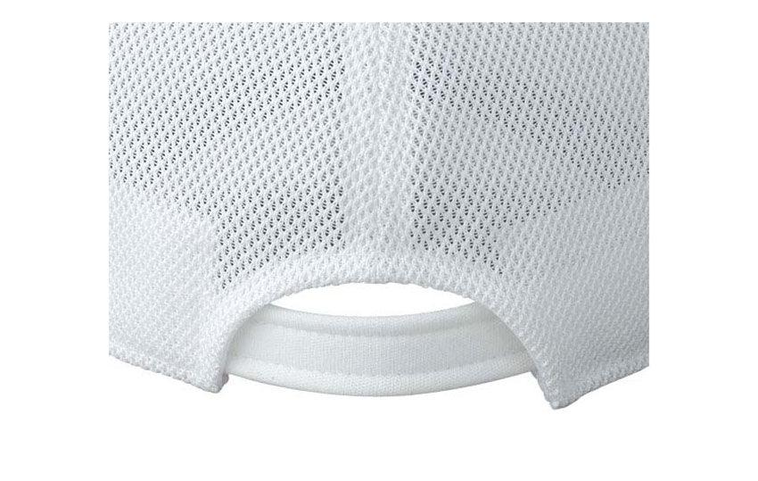 野球 帽子 六方ニット 後メッシュ BH161A 帽子 ホワイト 白 ブルー 青 3カラー