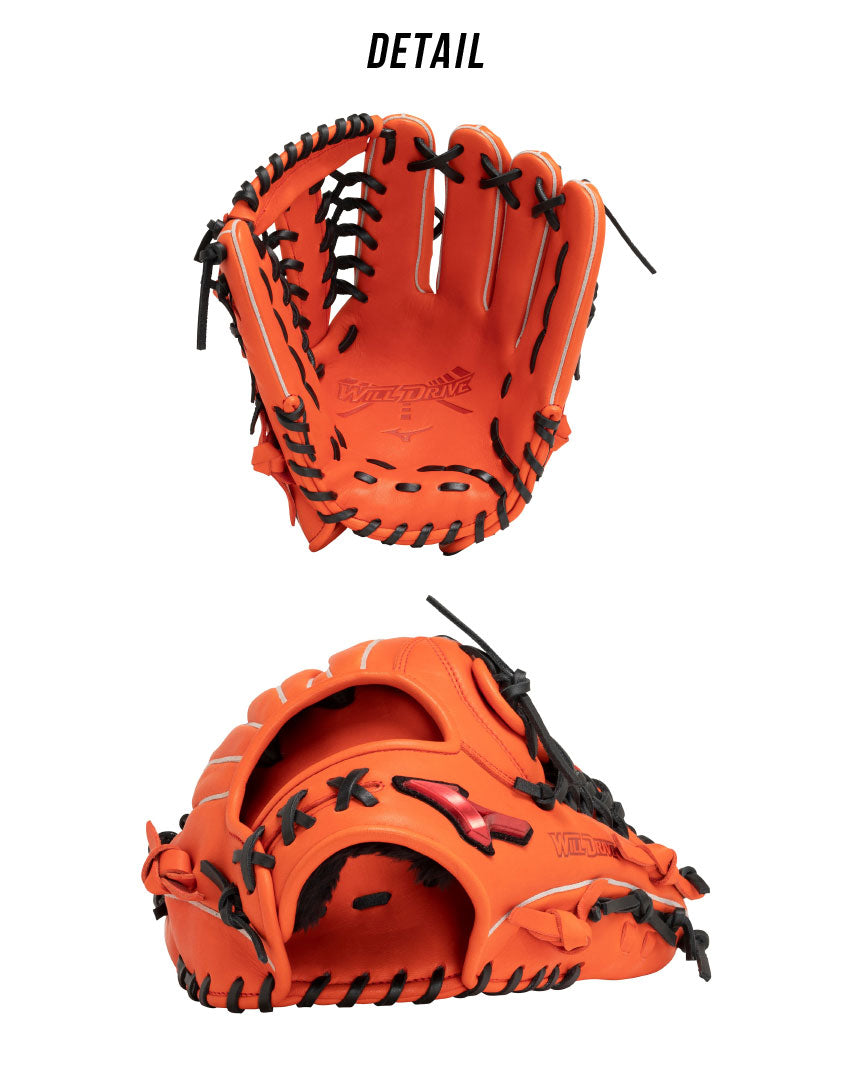 軟式用 ウィルドライブ レッド AXI仕様 外野手用 1AJGR11807 グローブ 3カラー