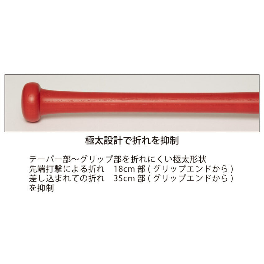 硬式木製 極太ミートバットトレーニング Jr.用 WBK4WMBJ バット 1カラー