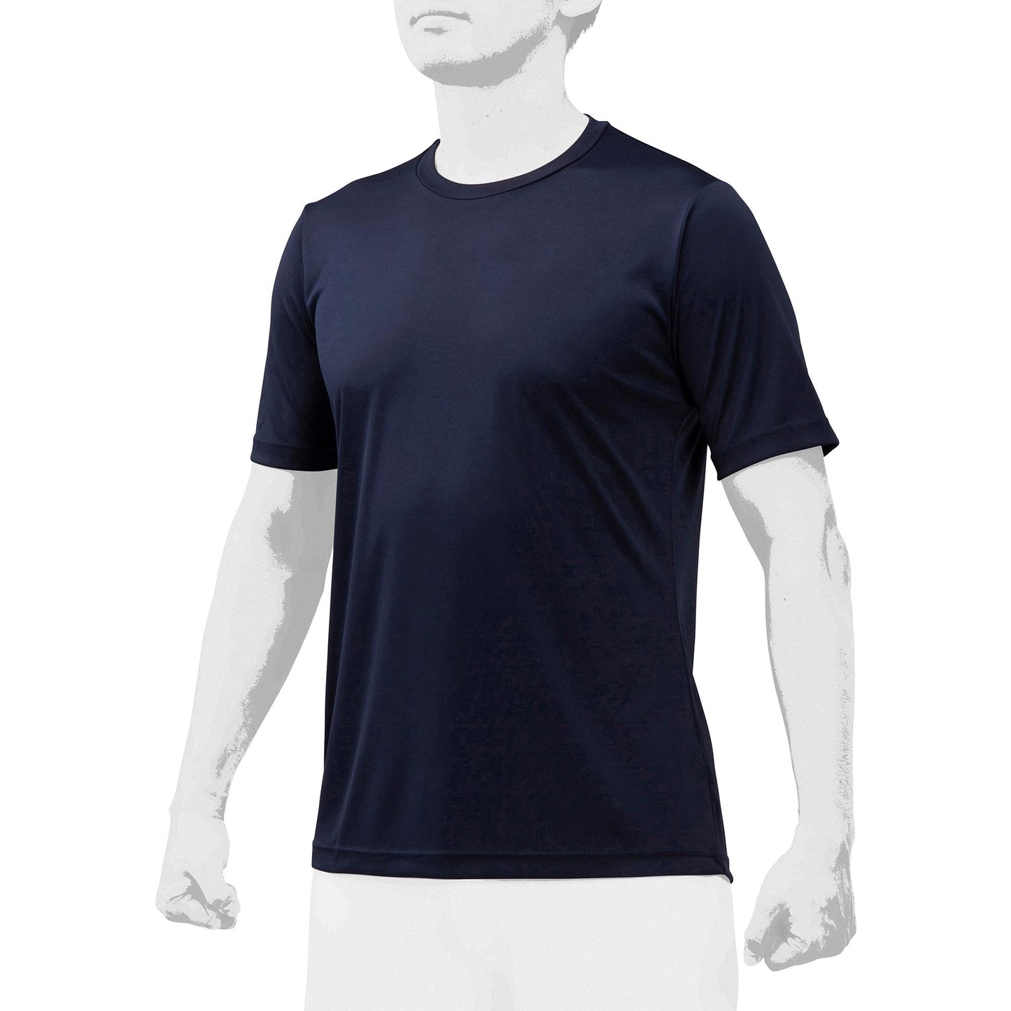 ローネック・半袖(2枚組) 12JA0Q04 半袖Tシャツ 2カラー