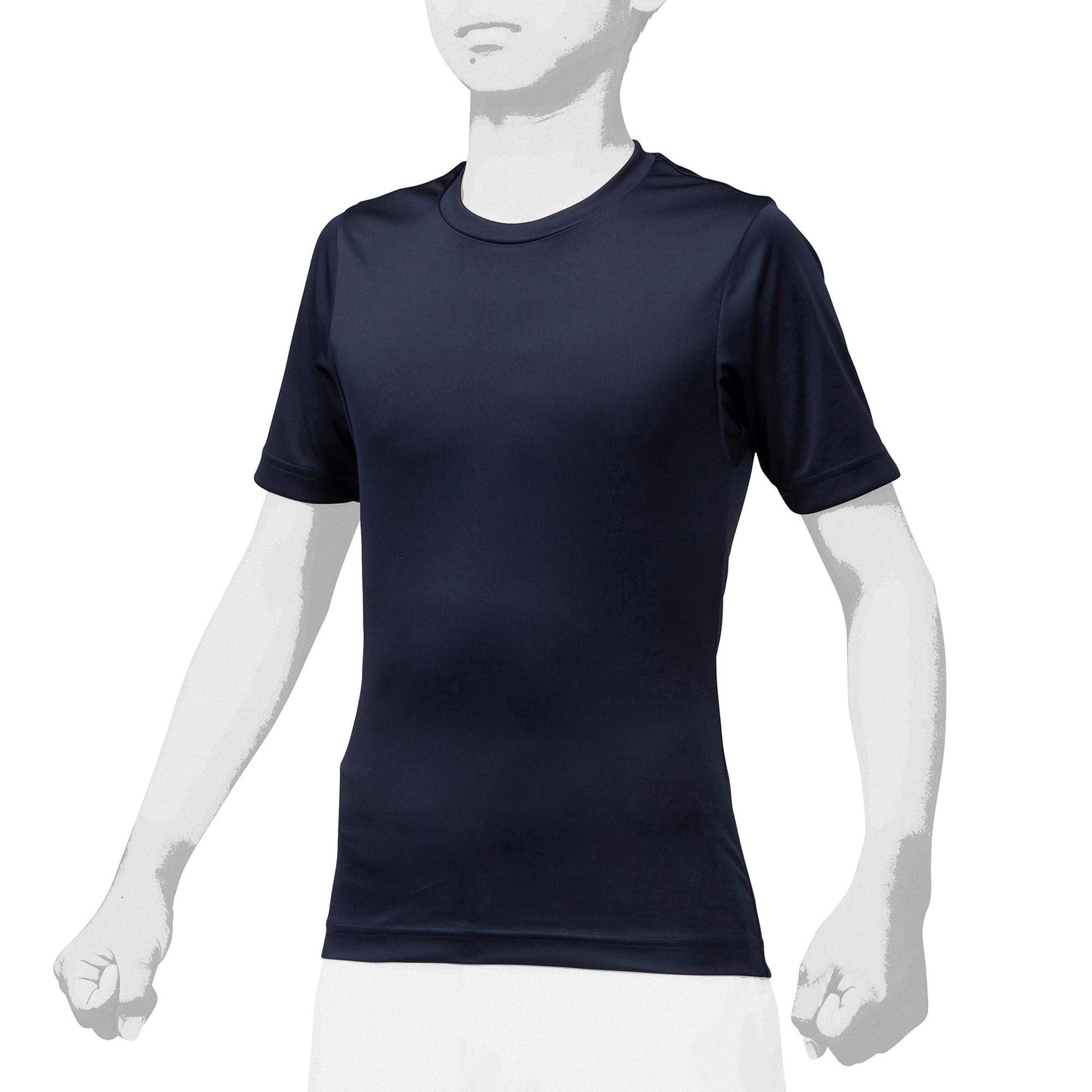 ジュニア用 ローネック・半袖(2枚組) 12JA0Q14 半袖Tシャツ 2カラー