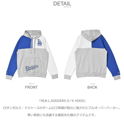 MLB L.DODGERS S／S HOOD FPHD4991-LADYYPPPGHRY プルオーバーパーカー 1カラー