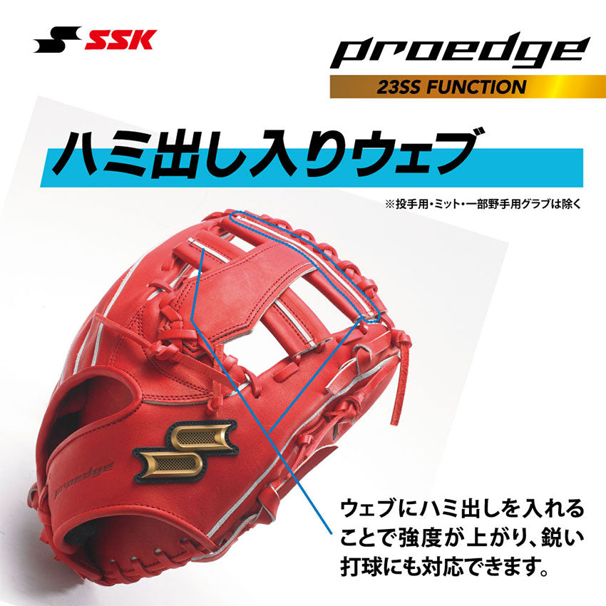 硬式 プロエッジ 内野手用 PEK84423F グローブ 3カラー