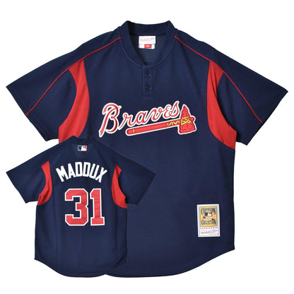 MLB ATLANTA BRAVES GREG MADDUX 2003 BP JERSEY ABPJ3335-ABR03GMANAVY ユニフォーム 1カラー