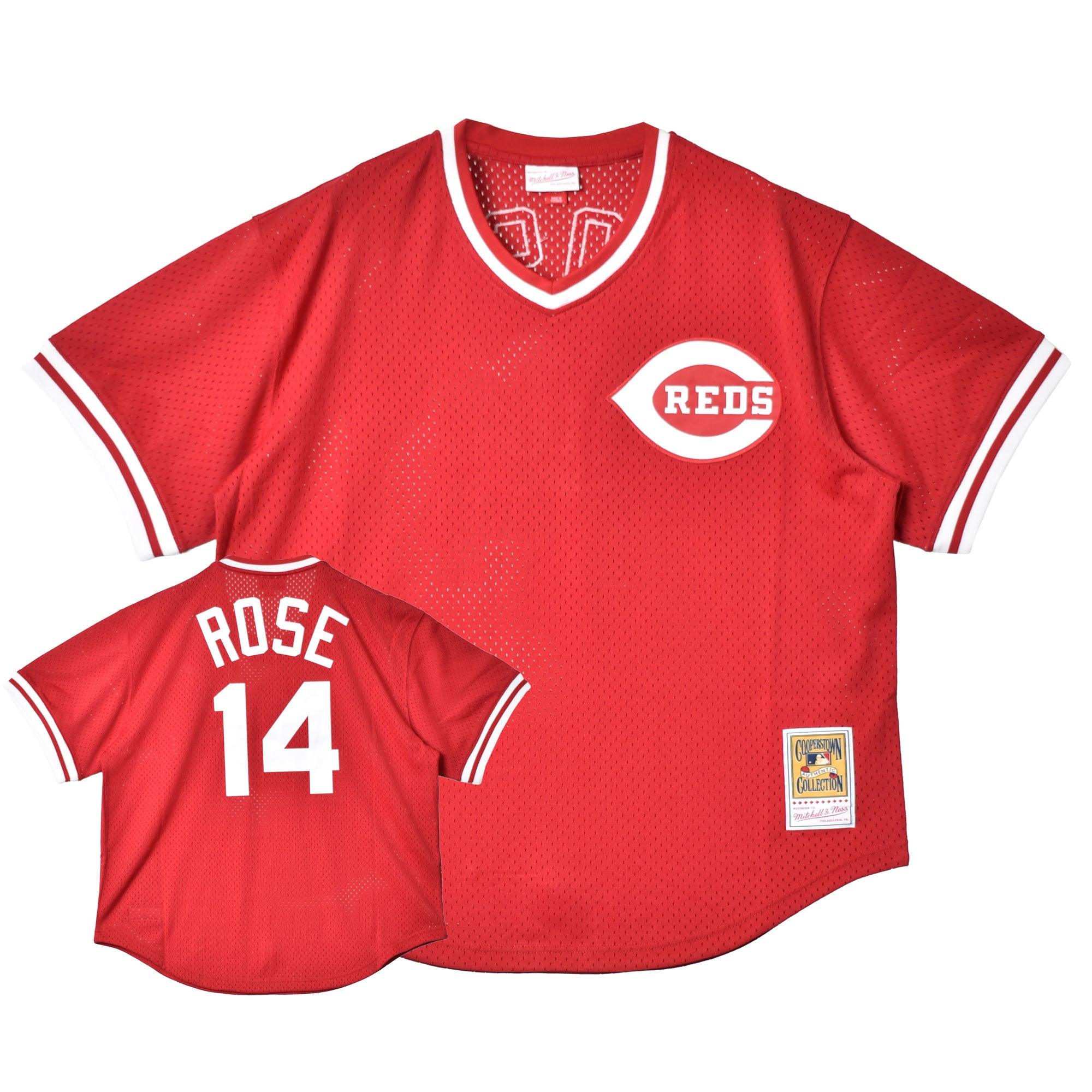 MLB AUTHENTIC PETE ROSE CINCINNATI REDS 1984 PULLOVER JERSEY  ABPJ3091-CRE84PRSSCAR ユニフォーム 返品無料 - M / シンシナティ・レッズ